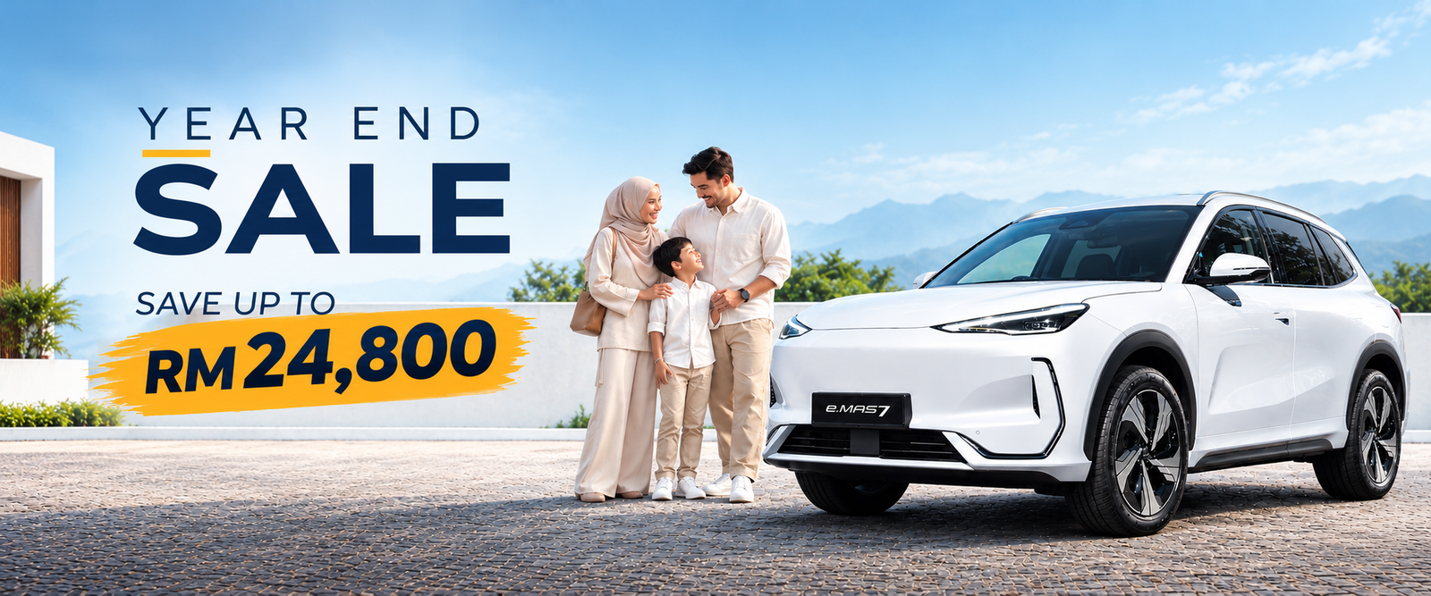 Year-End Sale with Family and e.MAS 7 SUV